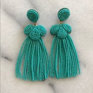 J Crew Turquoise Fringe Earrings